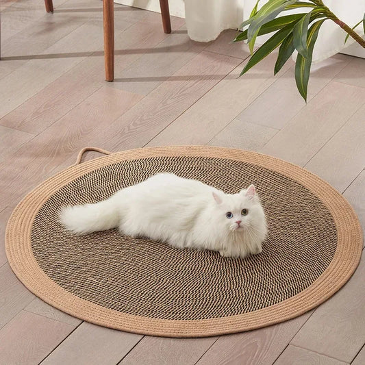 1 st sommarklösplatta för husdjur - juterepvävd kylmatta för katter, vardagsrums- och sovrumsbruk, slitstark maskintvättbar katt
