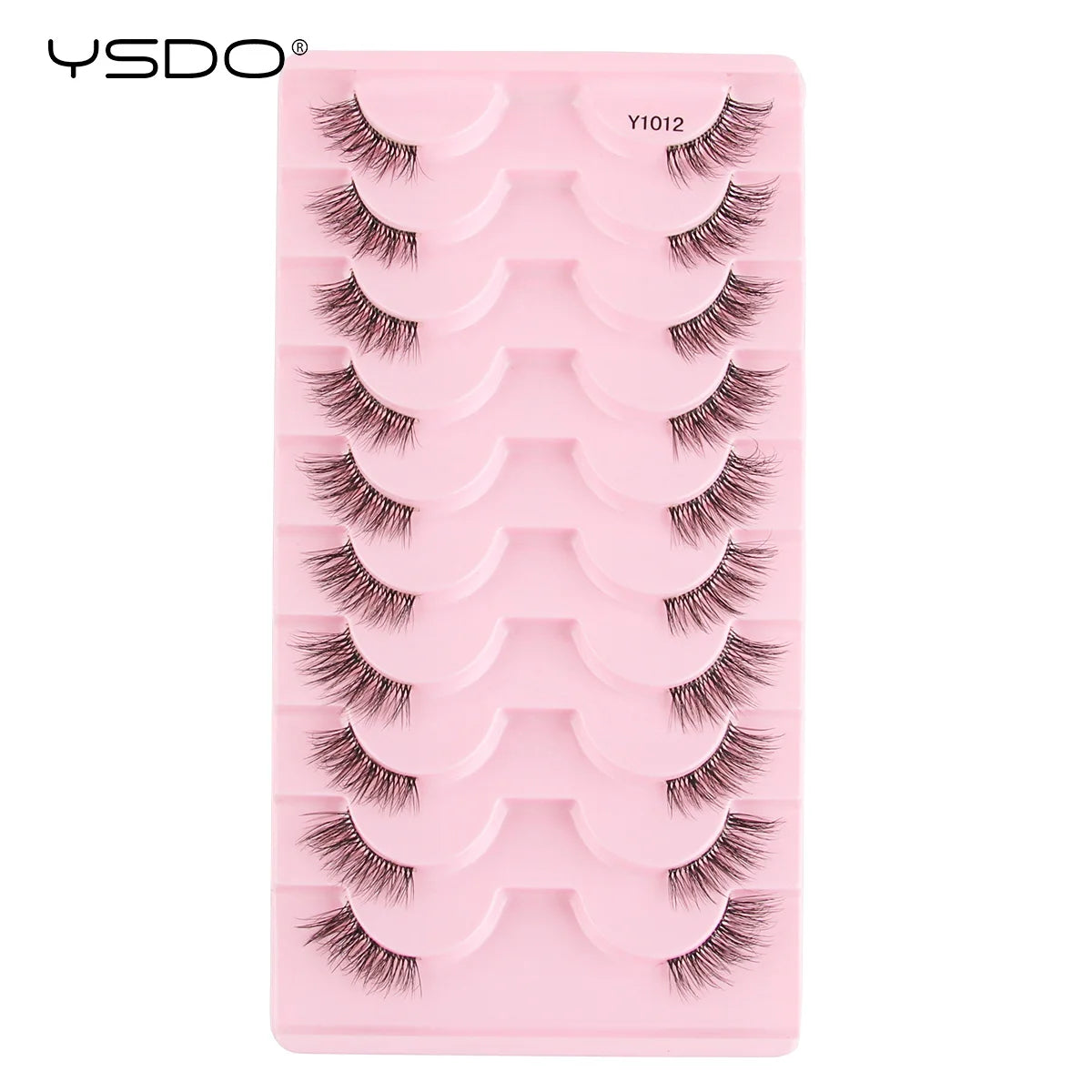 YSDO Fox Eye fransar 3/10 par fransar 3D mink naturliga fransar mjuka kattögonfransar förlängning fluffiga fransar smink halva ögonfransar