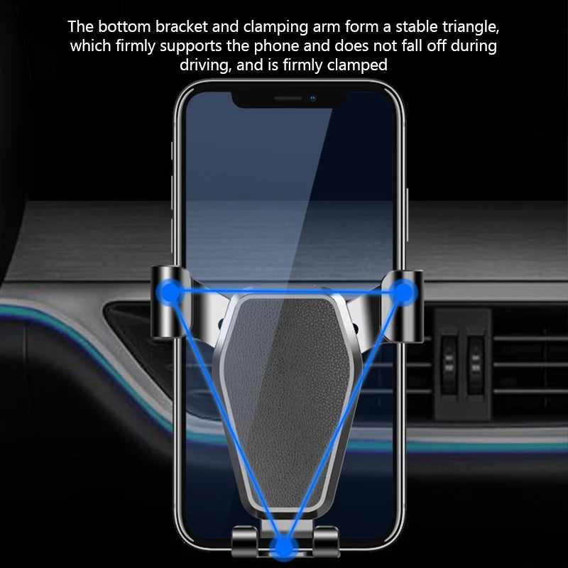 C5 Bilhållare För Telefon Multifunktionell Mobiltelefonhållare Gravitationsfäste Solskydd Spegel Instrumentbräda GPS Smartphone För iPhone