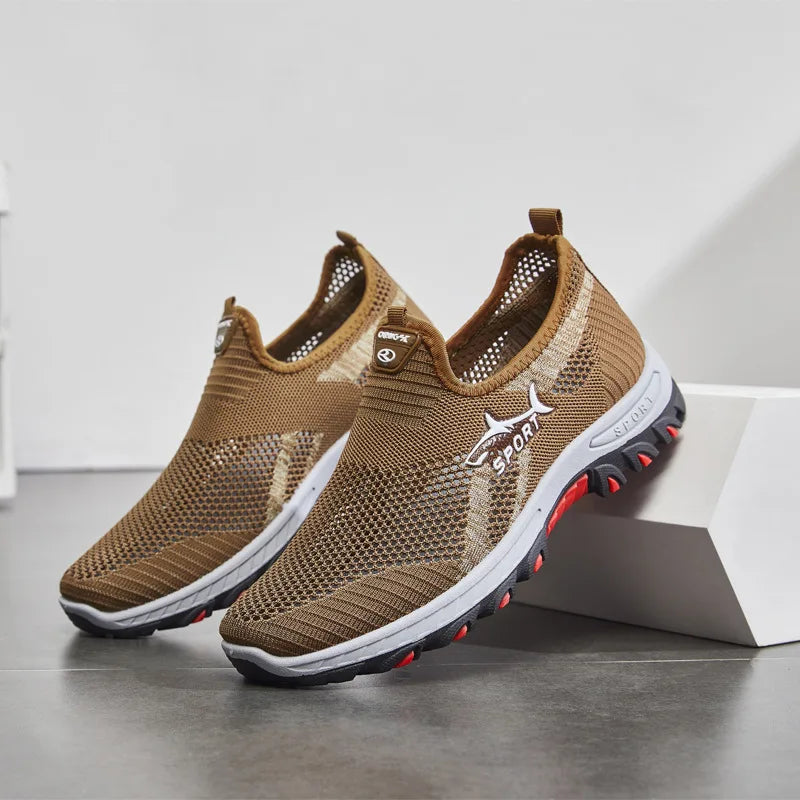 Herr sommarsneakers Herrsneakers Andningsbara mesh sommarsportskor Casual sneakers