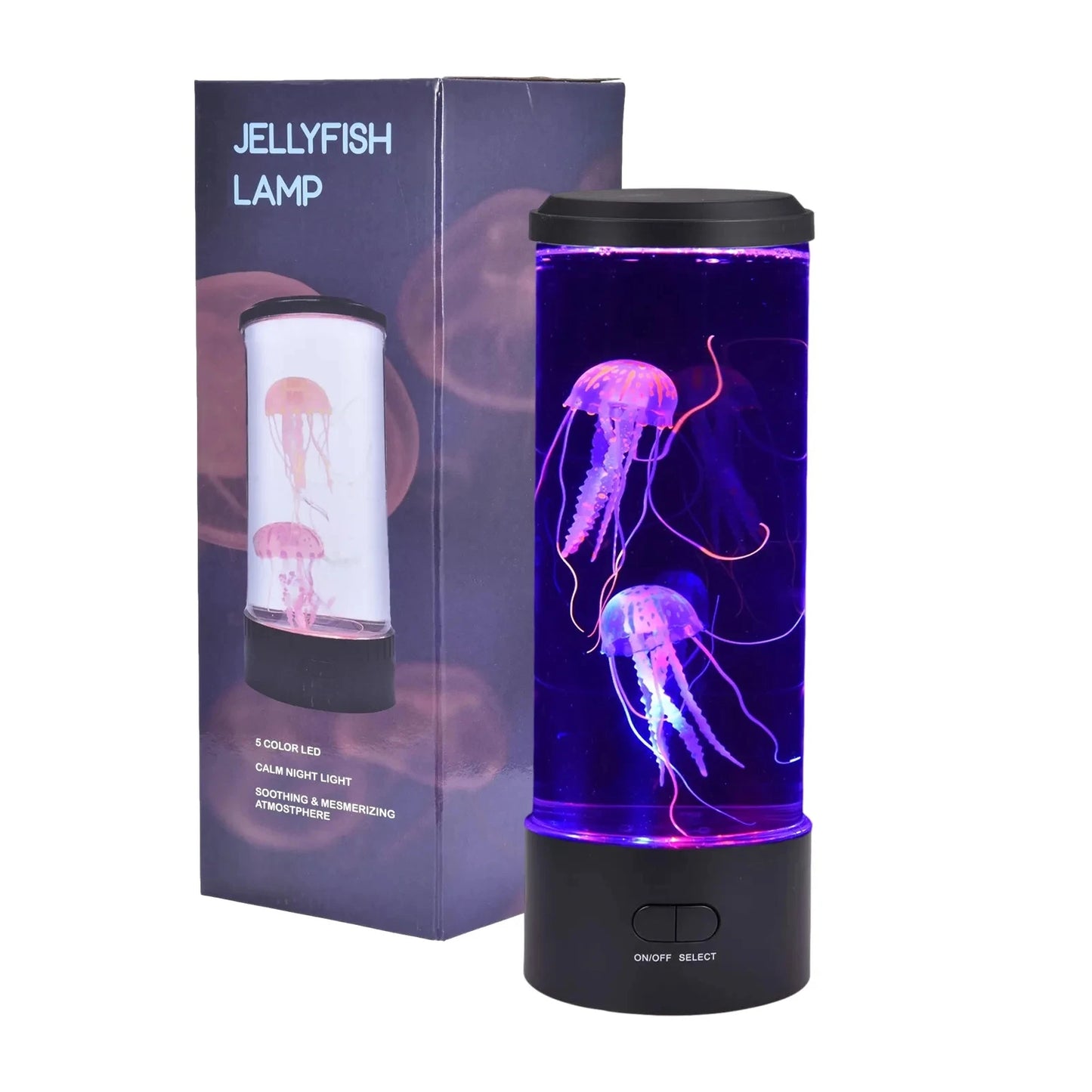 Manetlampa Akvariumlampa 5 Färger Fancy LED USB Bord Nattlampa Barn Presentbelysning för Heminredning Sovrum