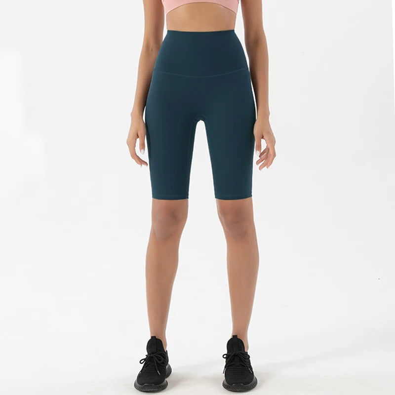 SOISOU Nylon Yogakläder Gym Fitness Leggings Sport BH Shorts Set Hög Midja Elastisk Damkläder 3 Typer 12 Färger