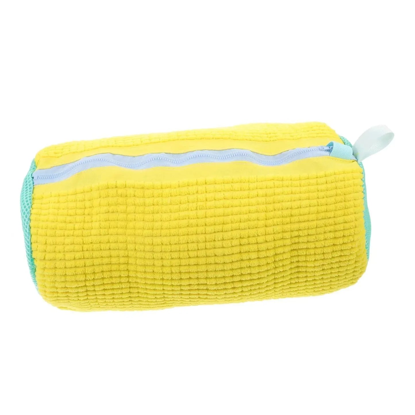 Tvättpåse för skor, vadderad nätpåse, skyddsfodral för skor, fluffiga fibrer, polyester, tvättpåse för skor i tvättmaskin, torkpåsar, 1 st