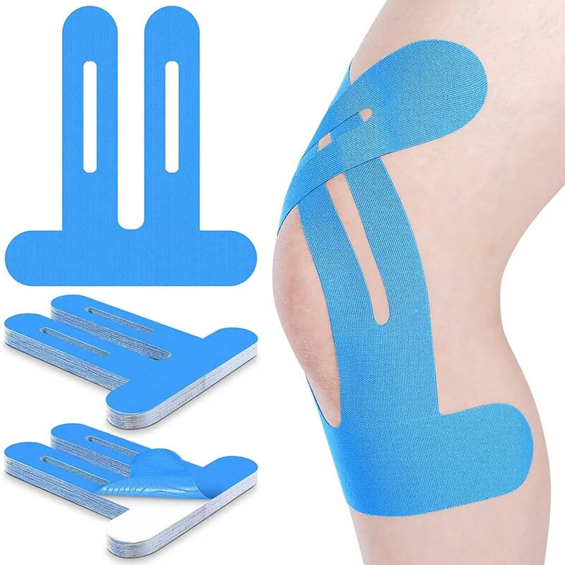 10 st. kinesiologitejper för knän, vattentät och andningsbar sporttejp, elastisk justerbar knäplast, för löpning, gym, vandring