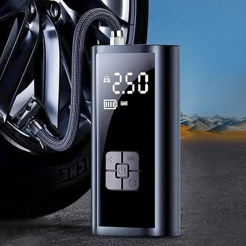EAFC Billuftpump Trådlös Bärbar 150PSI Billuftkompressor Däckinflationspump för Motorcykel Cykel Bildäckbollpump