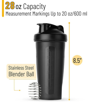 Bärbar 1-pack proteinshaker 600 ml fitnessflaska med vispboll för fitnessentusiaster, perfekt för utomhusgym