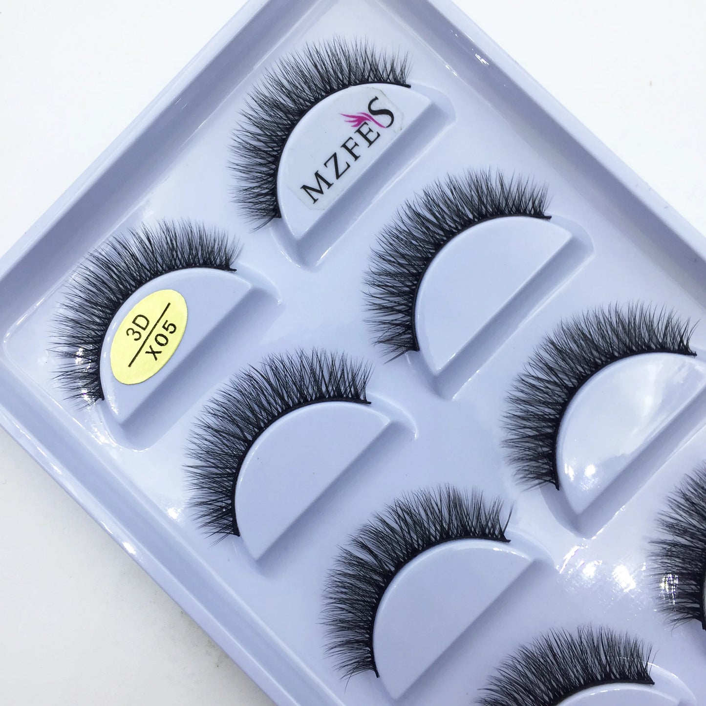 Naturliga 3D Mink Lösögonfransar, Makeup Lösögonfransar, Faux Cils, Makeup Skönhetsverktyg, Partihandel, 5 Par