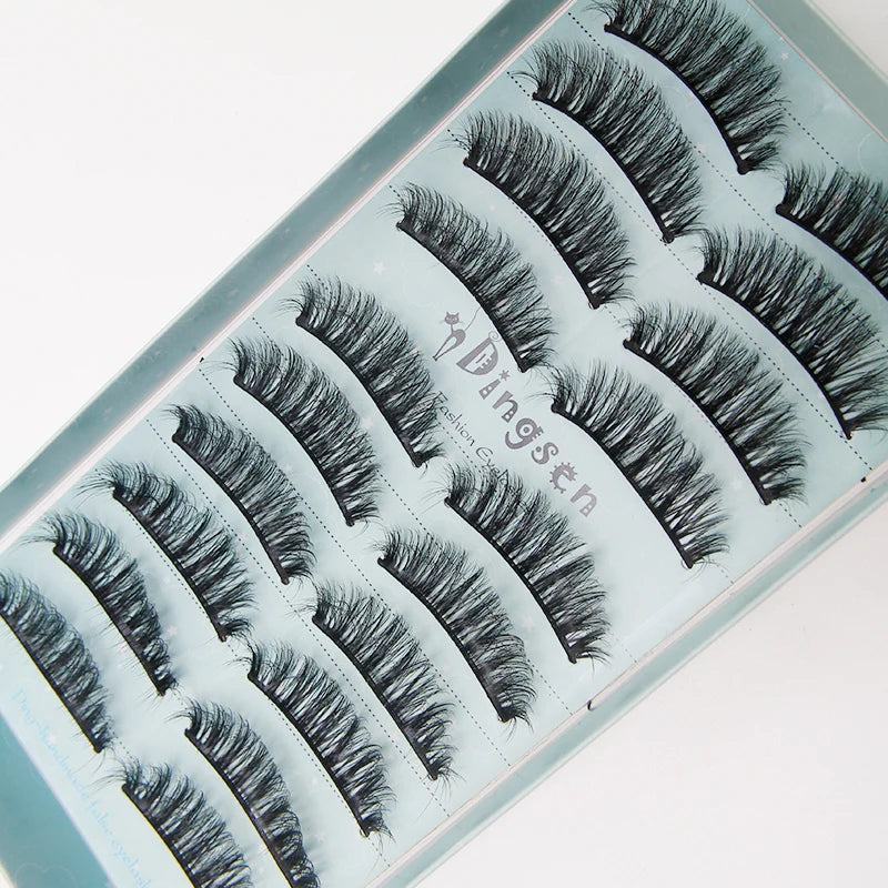 10/2 par minkögonfransar naturliga 3D-fransar falska lösögonfransar makeup dramatiska lösögonfransar grossist ögonfransförlängning makeup verktyg