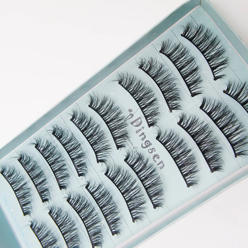 10/2 par minkögonfransar naturliga 3D-fransar falska lösögonfransar makeup dramatiska lösögonfransar grossist ögonfransförlängning makeup verktyg