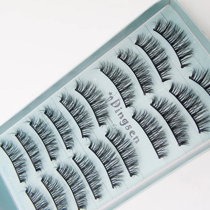10/2 par minkögonfransar naturliga 3D-fransar falska lösögonfransar makeup dramatiska lösögonfransar grossist ögonfransförlängning makeup verktyg