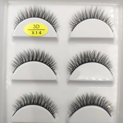 Naturliga 3D Mink Lösögonfransar, Makeup Lösögonfransar, Faux Cils, Makeup Skönhetsverktyg, Partihandel, 5 Par