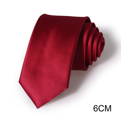 HUISHI 8CM 8 stilar herr enfärgad mörkblå slips 6cm vattentät jacquardslips vardagskläder kravatt bröllopsfest för män