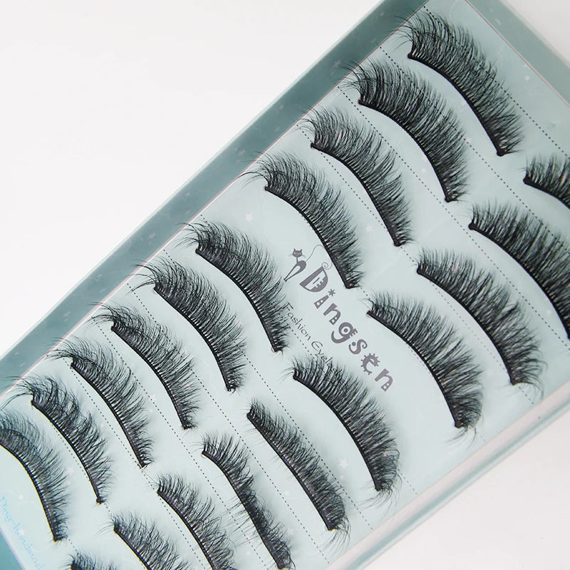 10/2 par minkögonfransar naturliga 3D-fransar falska lösögonfransar makeup dramatiska lösögonfransar grossist ögonfransförlängning makeup verktyg