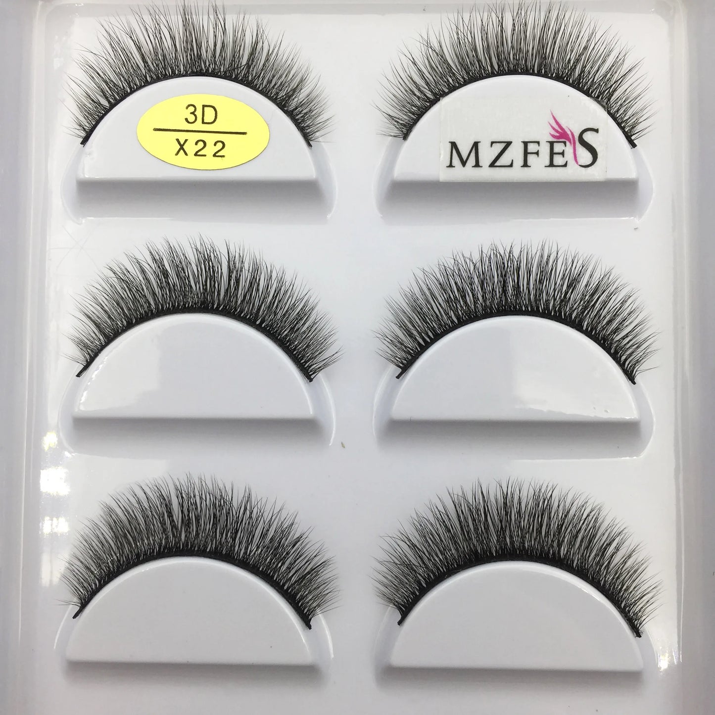 Naturliga 3D Mink Lösögonfransar, Makeup Lösögonfransar, Faux Cils, Makeup Skönhetsverktyg, Partihandel, 5 Par