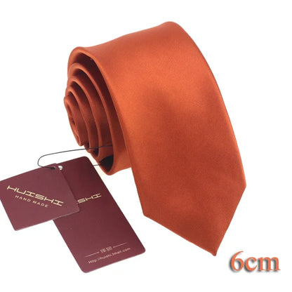 HUISHI 8CM 8 stilar herr enfärgad mörkblå slips 6cm vattentät jacquardslips vardagskläder kravatt bröllopsfest för män