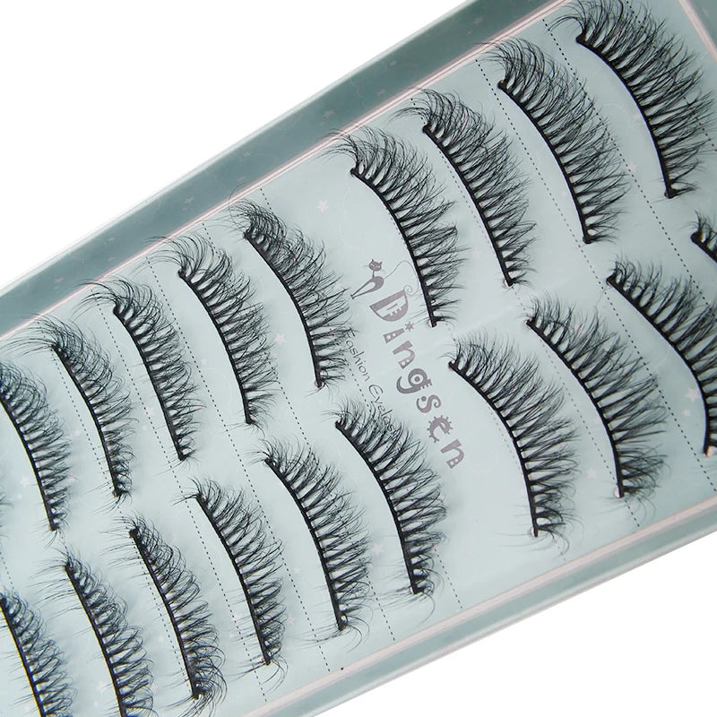 10/2 par minkögonfransar naturliga 3D-fransar falska lösögonfransar makeup dramatiska lösögonfransar grossist ögonfransförlängning makeup verktyg