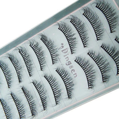 10/2 par minkögonfransar naturliga 3D-fransar falska lösögonfransar makeup dramatiska lösögonfransar grossist ögonfransförlängning makeup verktyg
