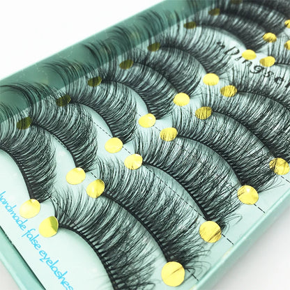 10/2 par minkögonfransar naturliga 3D-fransar falska lösögonfransar makeup dramatiska lösögonfransar grossist ögonfransförlängning makeup verktyg