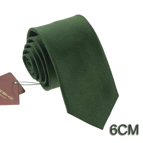 HUISHI 8CM 8 stilar herr enfärgad mörkblå slips 6cm vattentät jacquardslips vardagskläder kravatt bröllopsfest för män