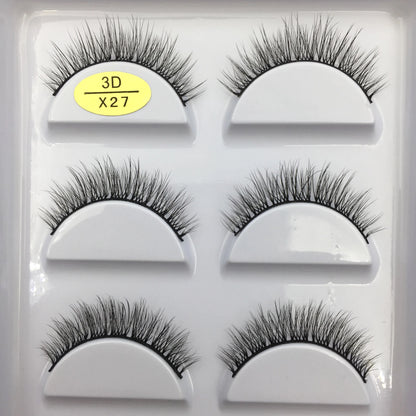 Naturliga 3D Mink Lösögonfransar, Makeup Lösögonfransar, Faux Cils, Makeup Skönhetsverktyg, Partihandel, 5 Par