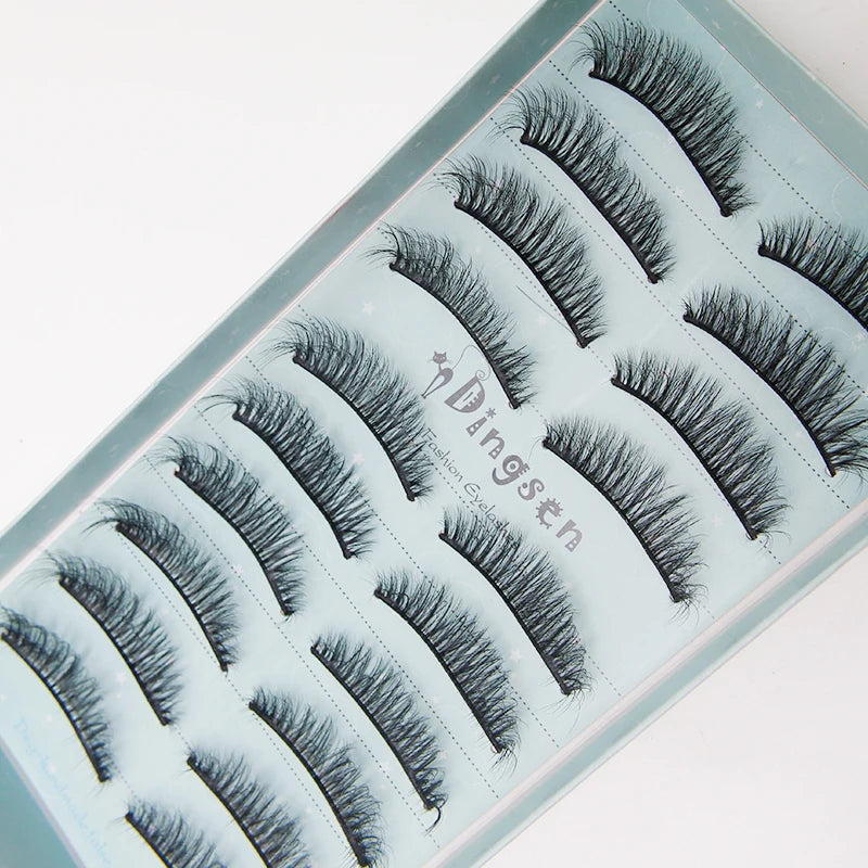 10/2 par minkögonfransar naturliga 3D-fransar falska lösögonfransar makeup dramatiska lösögonfransar grossist ögonfransförlängning makeup verktyg