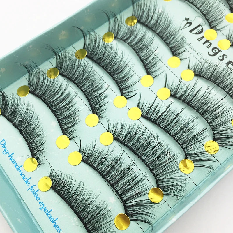 10/2 par minkögonfransar naturliga 3D-fransar falska lösögonfransar makeup dramatiska lösögonfransar grossist ögonfransförlängning makeup verktyg