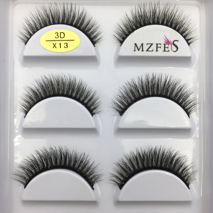 Naturliga 3D Mink Lösögonfransar, Makeup Lösögonfransar, Faux Cils, Makeup Skönhetsverktyg, Partihandel, 5 Par