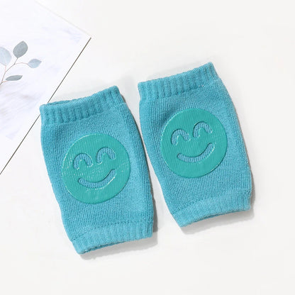 Babytillbehör Knäskydd Benvärmare Gaiter Leende Flicka Pojke Barn Krypande Armbåge Knäskydd Slips Småbarn Spädbarn Leggings Armbåge