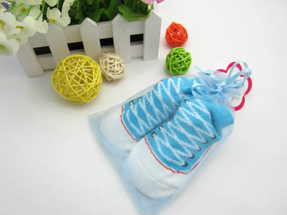 Sommar mjuka baby pojkar flickor strumpor babykläder accessoarer tossor golv spädbarnsstrumpor hemkläder 1 par = 2 st xks14