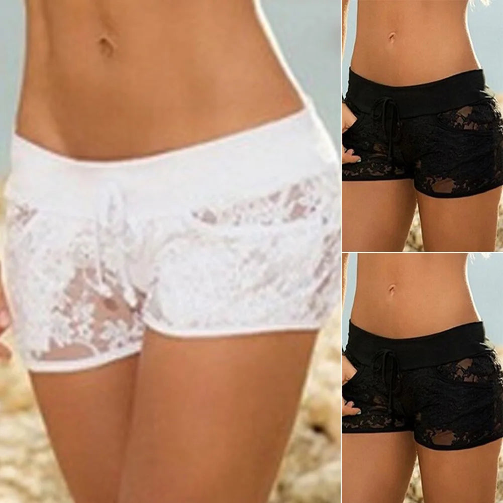 Damunderkläder Spets Blommiga Transparenta Trosor Sömlösa Sexiga Underkläder Trosor S-XXL Svarta Vita Culotte Femme Spetstrosor