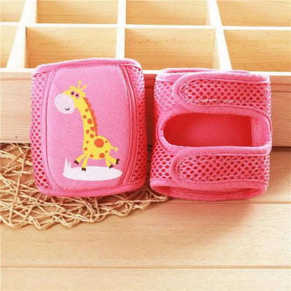 Babytillbehör Knäskydd Säkerhet Flicka Pojke Barn Småbarn Krypskydd Halkskydd Spädbarnsdamask Justerbar Knäskål Kanin Giraff