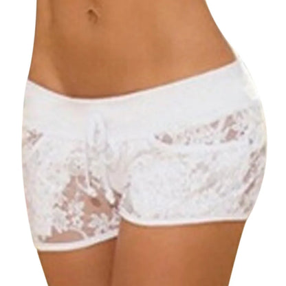 Damunderkläder Spets Blommiga Transparenta Trosor Sömlösa Sexiga Underkläder Trosor S-XXL Svarta Vita Culotte Femme Spetstrosor