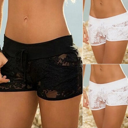 Damunderkläder Spets Blommiga Transparenta Trosor Sömlösa Sexiga Underkläder Trosor S-XXL Svarta Vita Culotte Femme Spetstrosor