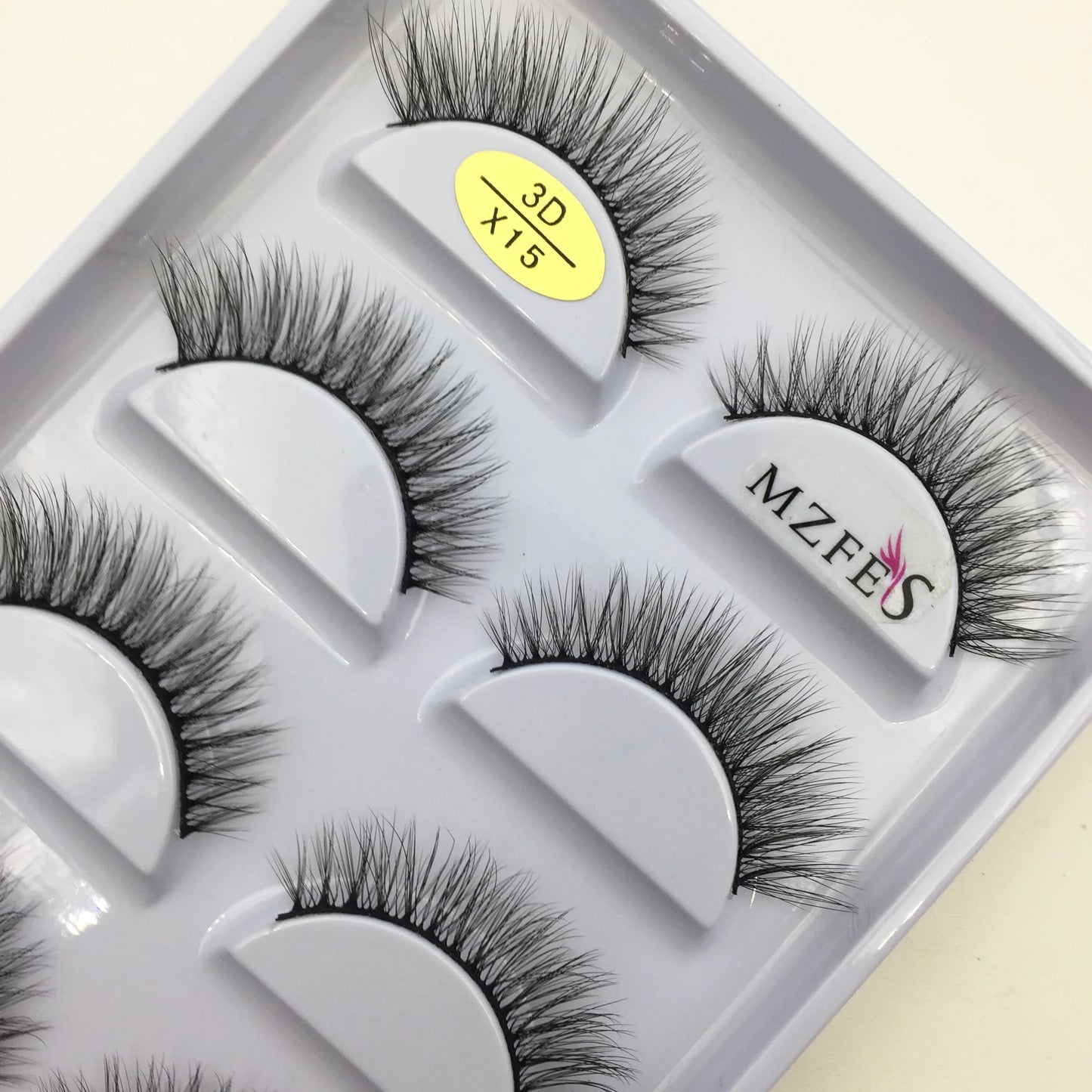 Naturliga 3D Mink Lösögonfransar, Makeup Lösögonfransar, Faux Cils, Makeup Skönhetsverktyg, Partihandel, 5 Par