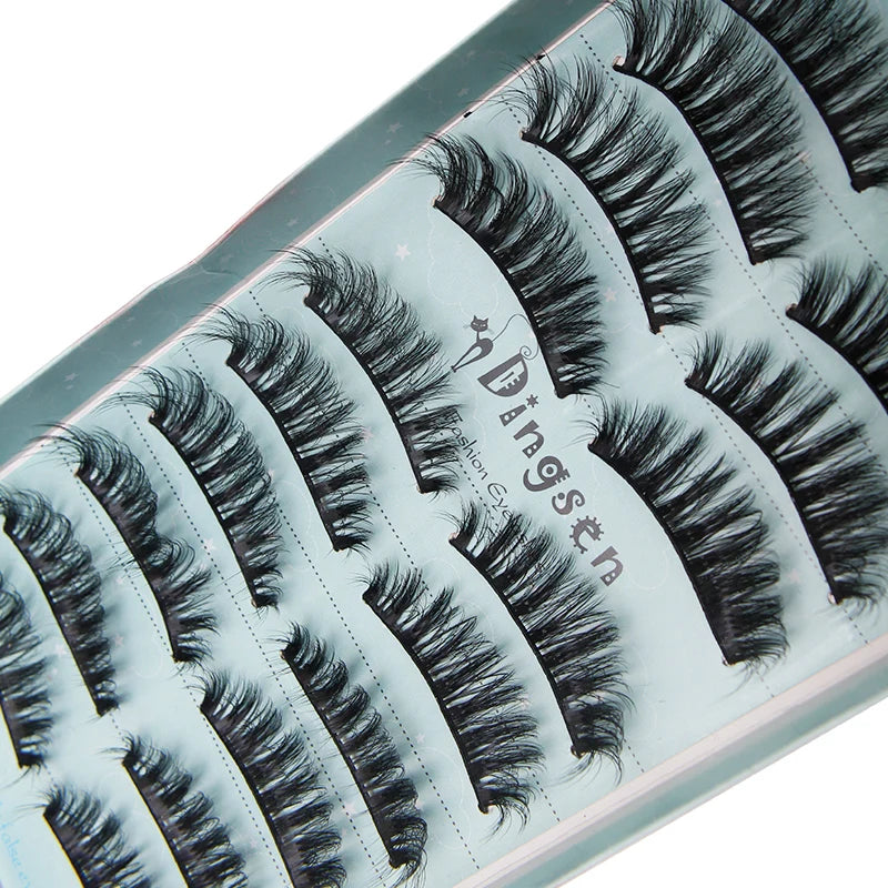 10/2 par minkögonfransar naturliga 3D-fransar falska lösögonfransar makeup dramatiska lösögonfransar grossist ögonfransförlängning makeup verktyg
