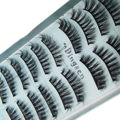 10/2 par minkögonfransar naturliga 3D-fransar falska lösögonfransar makeup dramatiska lösögonfransar grossist ögonfransförlängning makeup verktyg