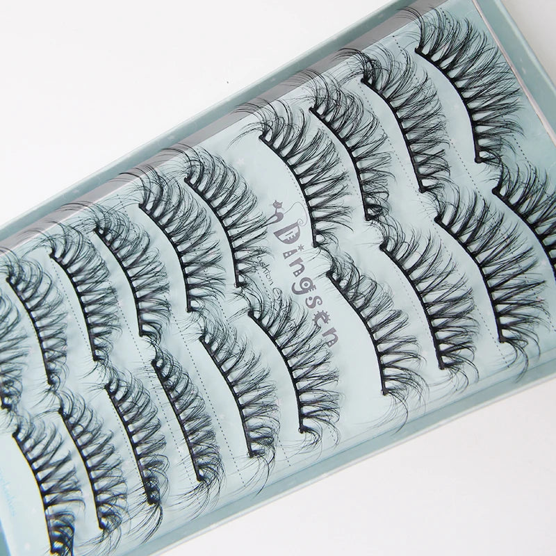 10/2 par minkögonfransar naturliga 3D-fransar falska lösögonfransar makeup dramatiska lösögonfransar grossist ögonfransförlängning makeup verktyg