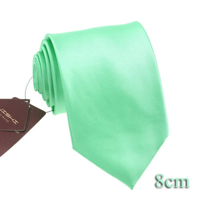HUISHI 8CM 8 stilar herr enfärgad mörkblå slips 6cm vattentät jacquardslips vardagskläder kravatt bröllopsfest för män