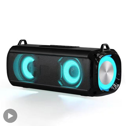 Bärbar subwoofer Caixa De Som Bluetooth-högtalare trådlös radio FM-ljudbox musik Bocina bas med lamppelare Blootooth Audio