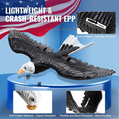 EPP Skum RC Eagle Flygplan Jaktplan Gravitationsavkännande 2.4G Stunt Eagle RC Flygleksaker Bärbar Hållbar Fjärrstyrd Skum Jaktplan