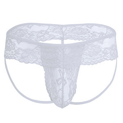 Herrunderkläder Transparenta Sissy S~3XL Stringtrosor Utbuktande Påse Bekväma G-string Gay Låg Midja Plusstorlek