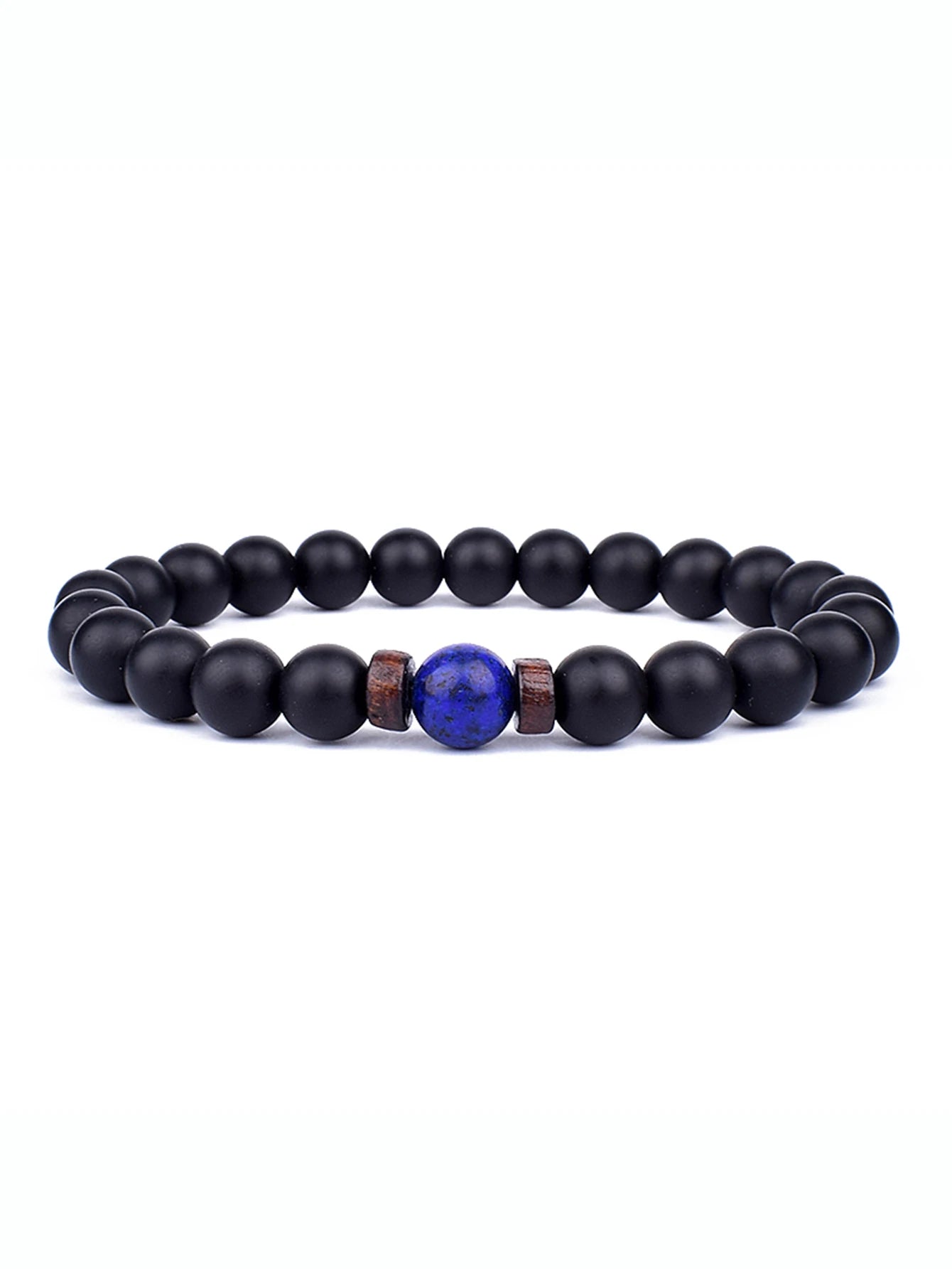 8mm lavaarmband för män vulkaniska stenar träpärlor armband tibetansk buddha handledskedja kvinnor män smycken gåva nya armband