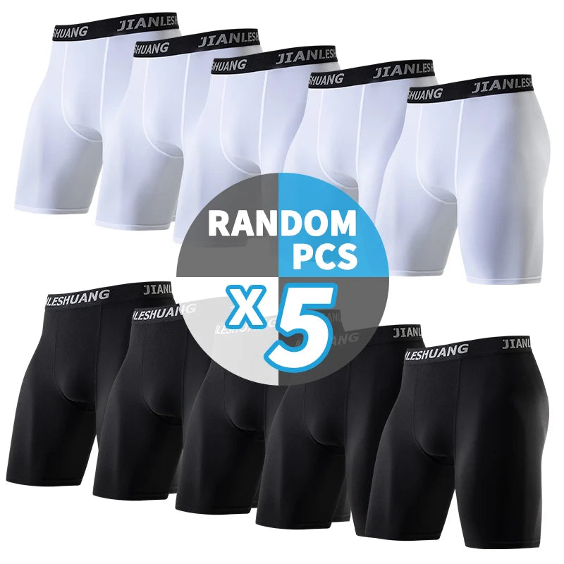 1/2/5 st tonåringar till vuxna flera storlekar herr sportunderkläder fitness långa boxershorts löpning träning basket fotboll sh
