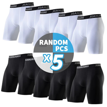 1/2/5 st tonåringar till vuxna flera storlekar herr sportunderkläder fitness långa boxershorts löpning träning basket fotboll sh