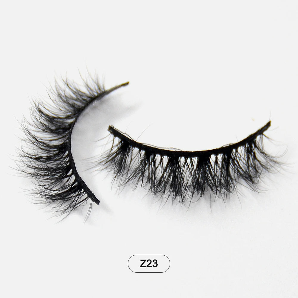 Makeup Minkfransar Fluffiga Mjuka Hela Lösögonfransar Naturliga Lösögonfransar Wispy Lash Extension