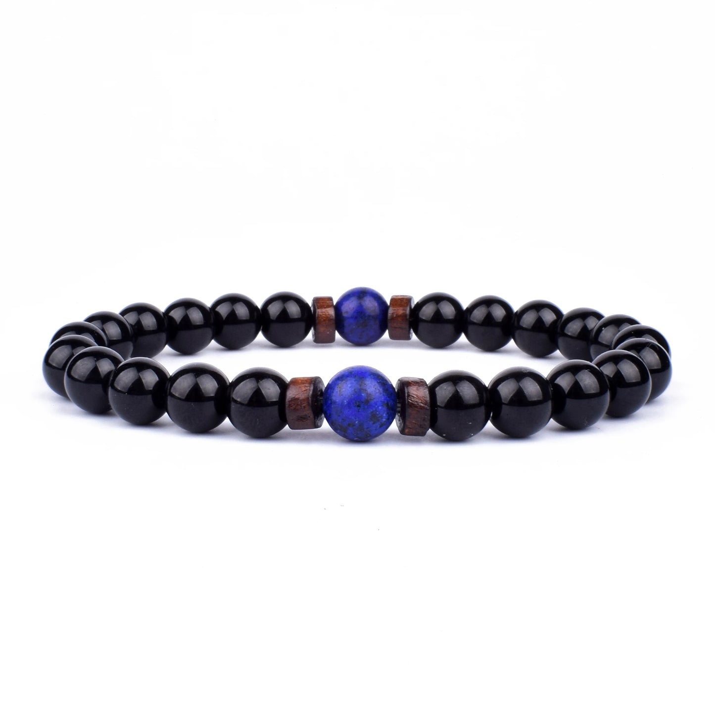 8mm lavaarmband för män vulkaniska stenar träpärlor armband tibetansk buddha handledskedja kvinnor män smycken gåva nya armband