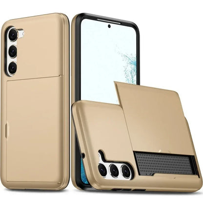 Fodral för Samsung Galaxy S26 S25 S24 S23 S22 Ultra Plus FE A57 A37 A56 A36 Korthållare Stötsäkert Plånboksfodral