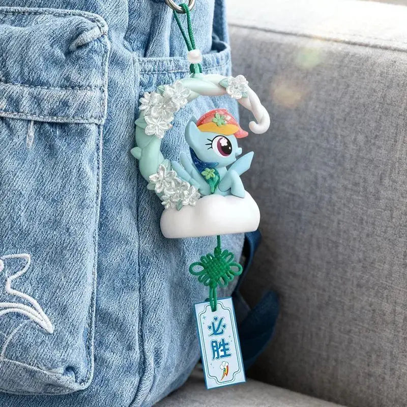 My Little Pony Capsule Toys Blomspråk Önskehänge Applejack Pinkie Pie Twilight Sparkle Fluttershy Blind Box Leksaker Äkta