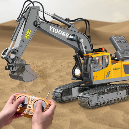 Teeggi 1:20 RC Grävmaskin Bil Barnleksaker 2.4G Fjärrstyrd Dumper Bil Bulldozer Leksaksradio Elbil För Barn Present