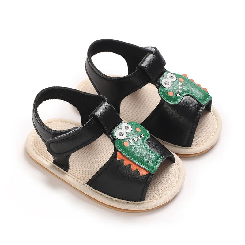 Sommar Nyfödda Babyskor Halkfria Mjuksula Casual Mode Dop Tecknade Sandaler 0-12 Månader